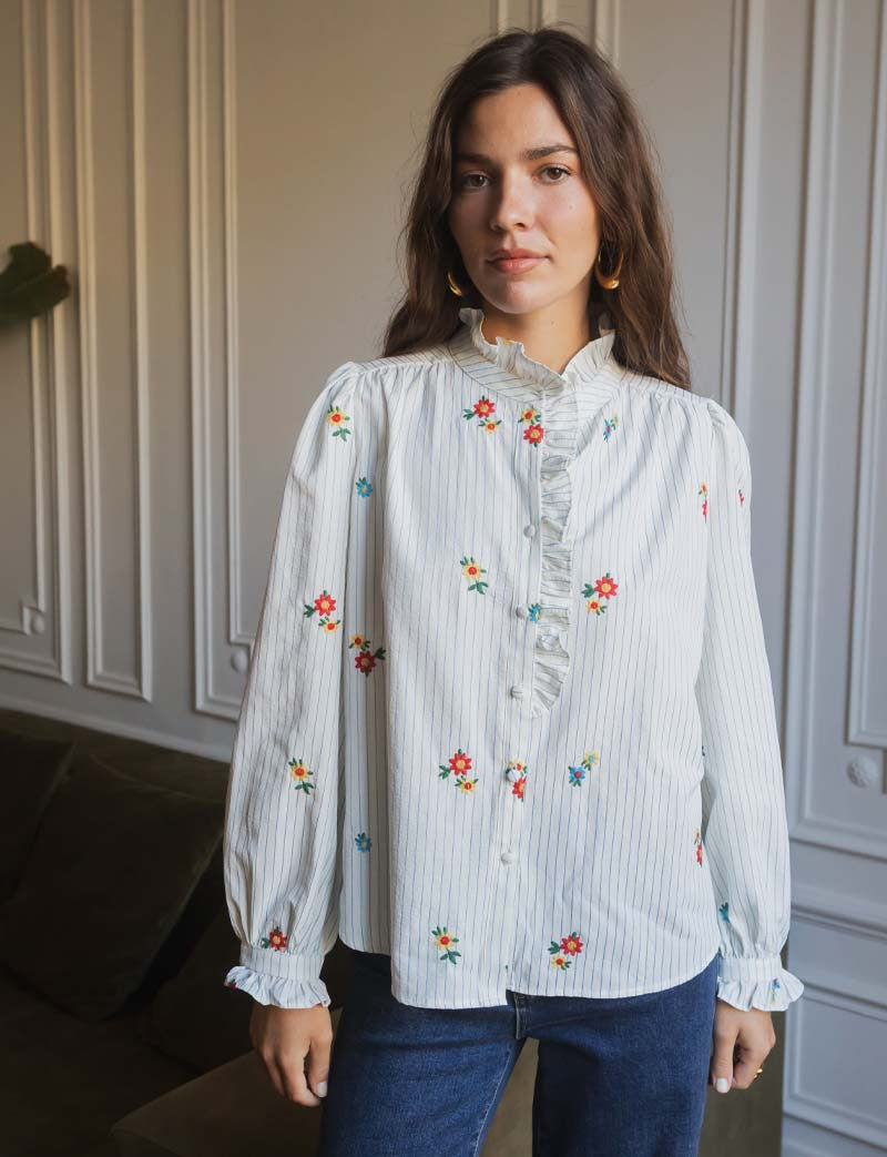 Geborduurde Blouse Milim