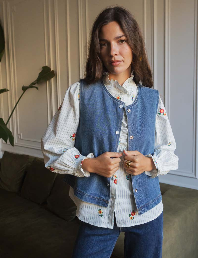 Geborduurde Blouse Milim