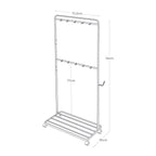 Estante de Almacenamiento con Ruedas - Tower - Blanco