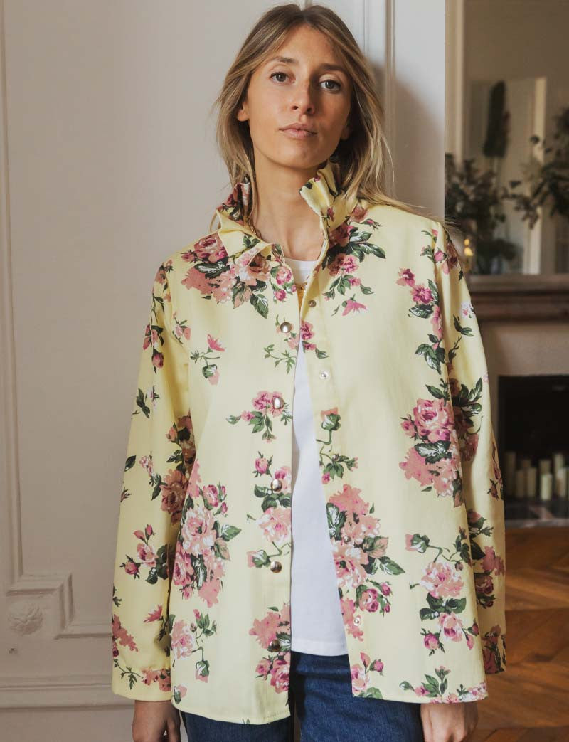 Veste Jaune Fleurie Denvy