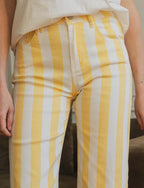 Gulstribede jeans Evori