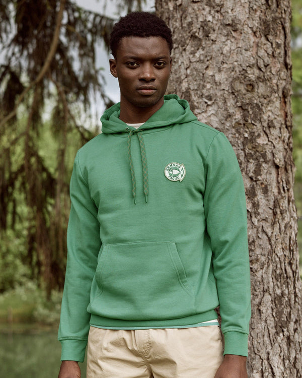 Sweat À Capuche Vert Coton