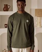 Oversize-Sweatshirt mit Rundhalsausschnitt Dunkelbraun