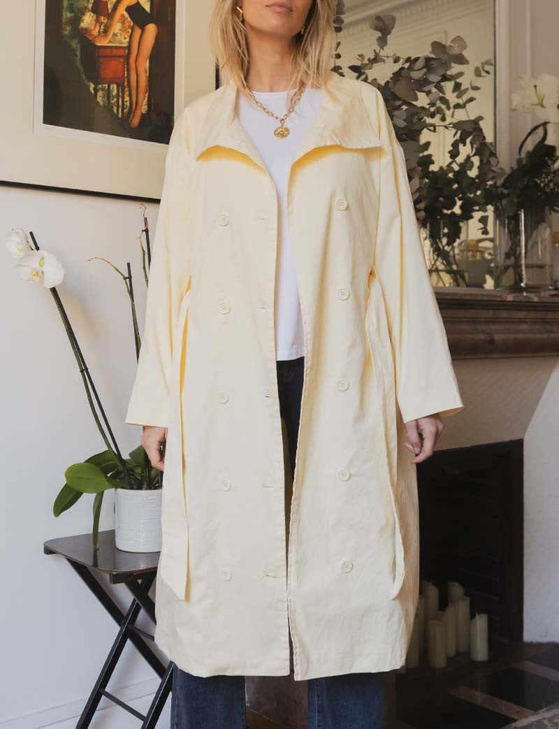 Trench Amarillo Floro