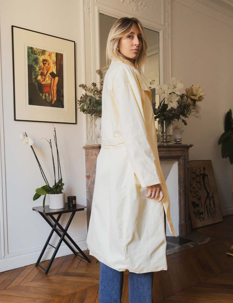 Trench Amarillo Floro