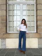 Punto Gaia De Mohair Y Lana Blanco
