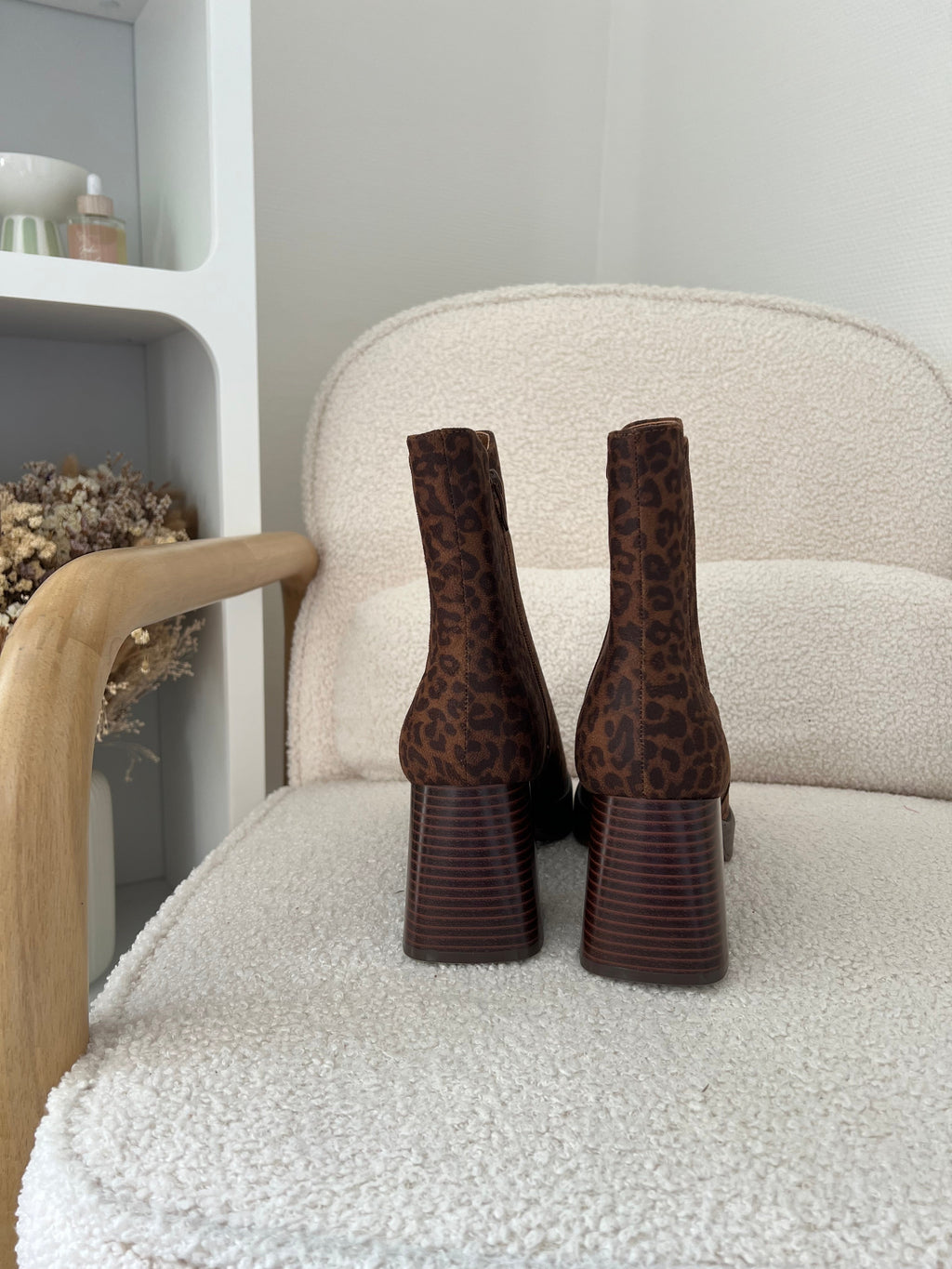 Aurore Leopard ankle boots