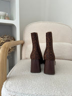 Aurore Leopard ankle boots