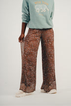 Pantalones caqui Leo plisados The Andrei