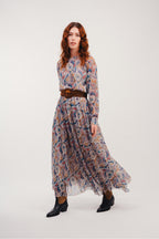 The Jennifer Military Cashmere Maxi Dress