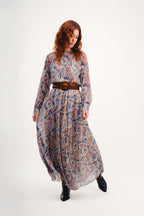 The Jennifer Military Cashmere Maxi Dress