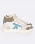 Baskets Hazel Mid - Blanc Et Marron Clair