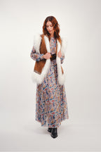 The Jennifer Military Cashmere Maxi Dress
