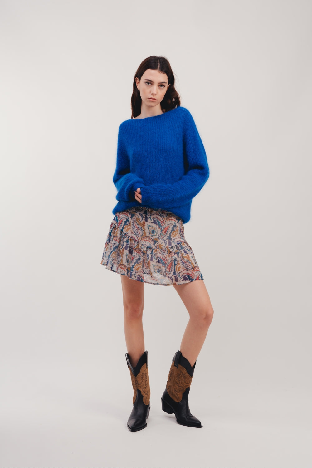 Minifalda militar de cachemir The Rita