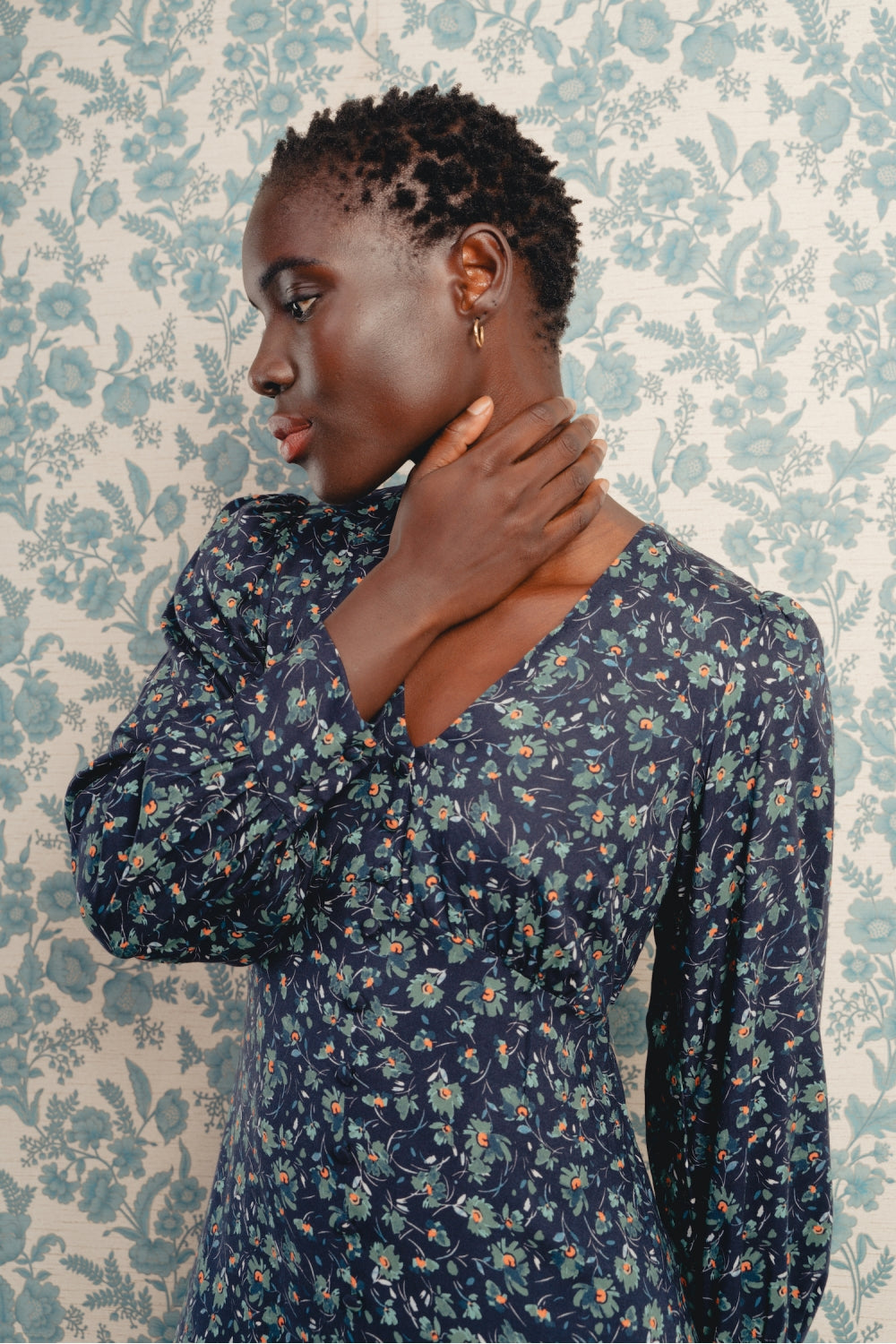 The Chrissie Mini Flower Maxi Dress