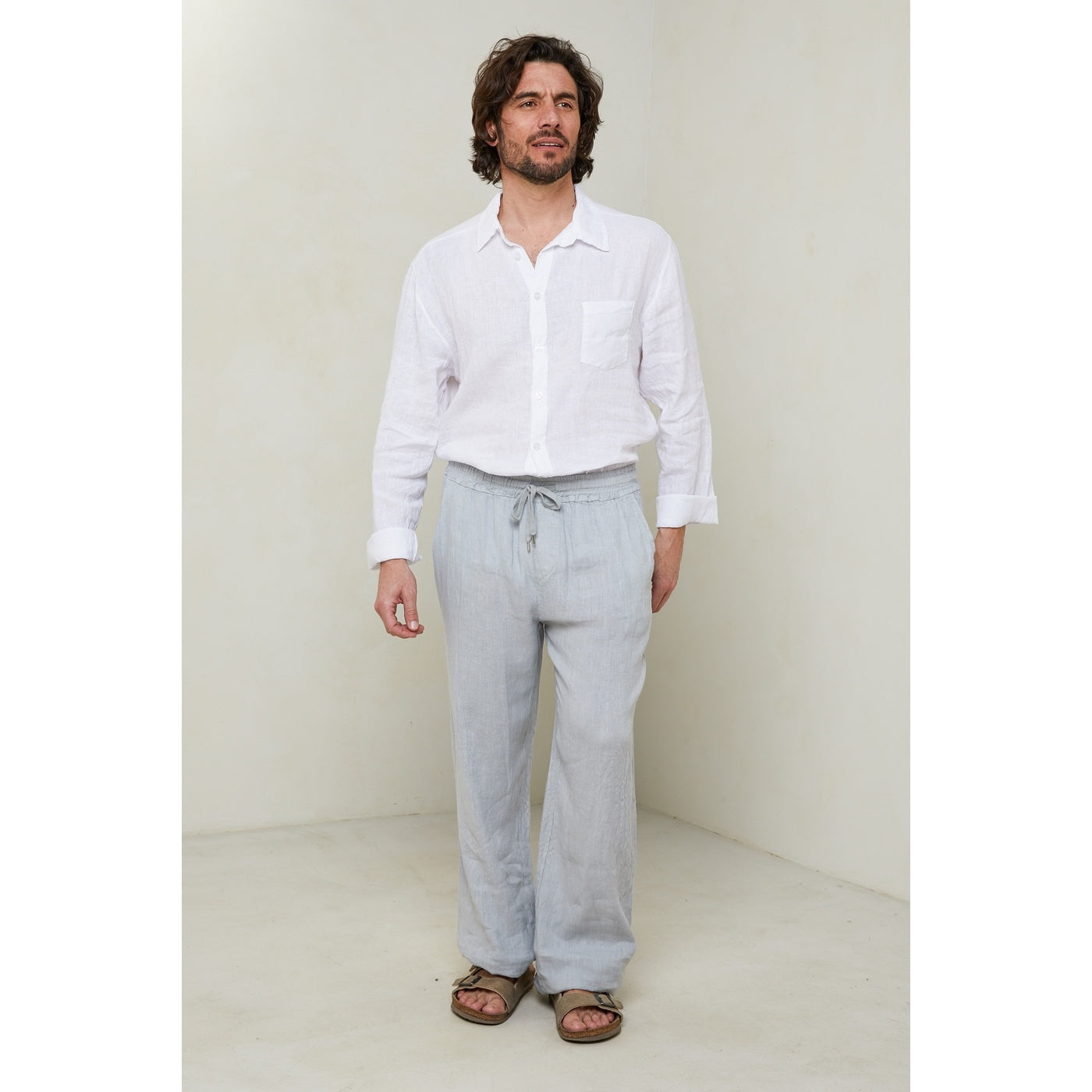 Trousers - Light Gray - Men