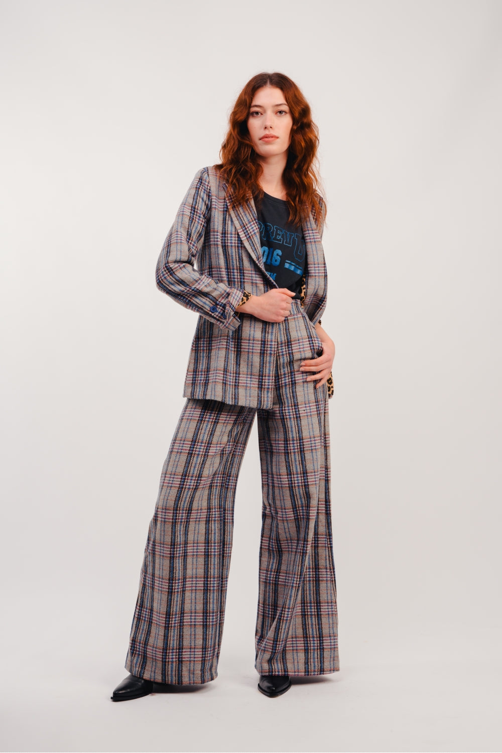 The Neil A Blue Check Trousers