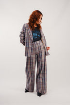 The Neil A Blue Check Trousers