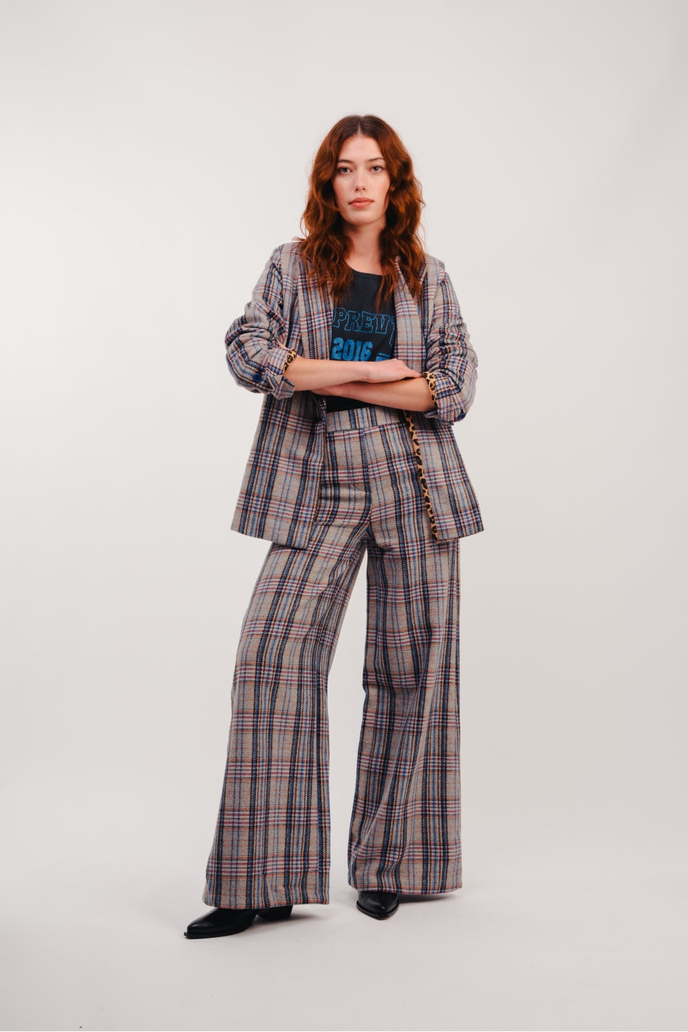 The Neil A Blue Check Trousers