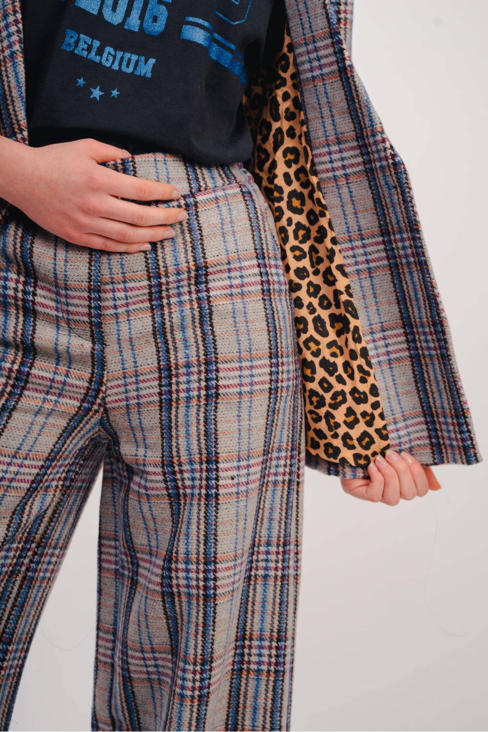 The Neil A Blue Check Trousers