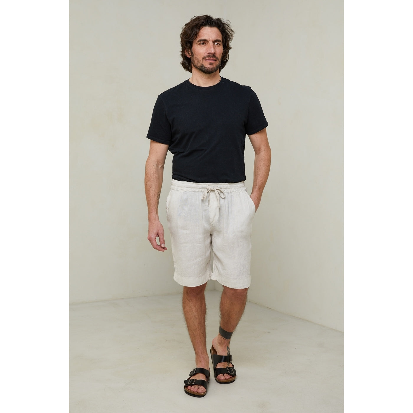 Pantalón corto - Beige - Hombre