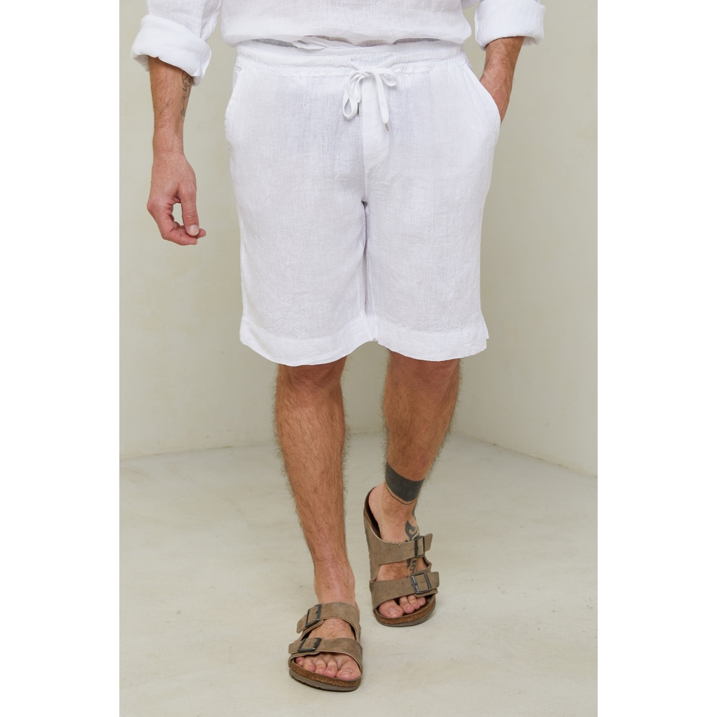 Pantalones cortos - Blanco - Hombre
