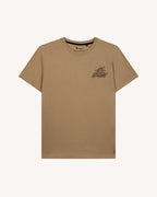 T-Shirt Beige In Cotone