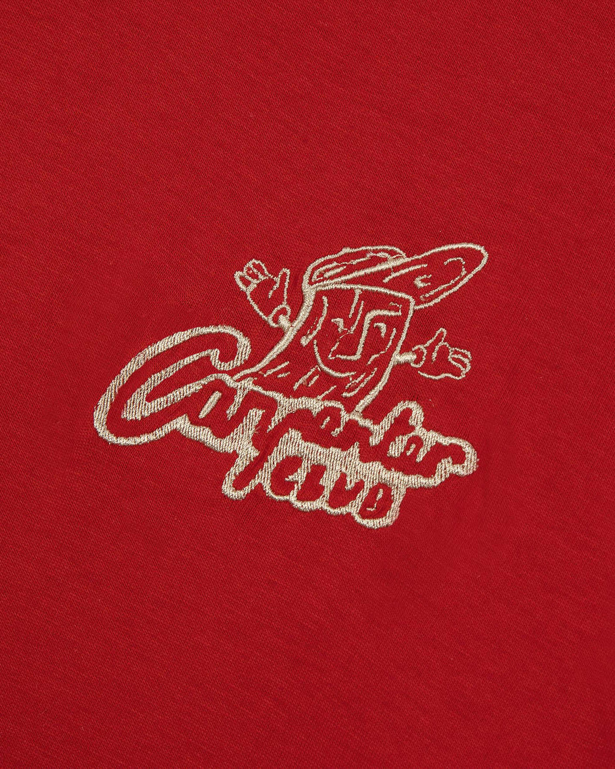T-Shirt Rosso Scuro In Cotone
