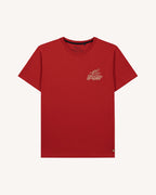 T-Shirt Rosso Scuro In Cotone