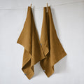 Set of 2 Dish Towels - Washed Linen - Soline - Caramel