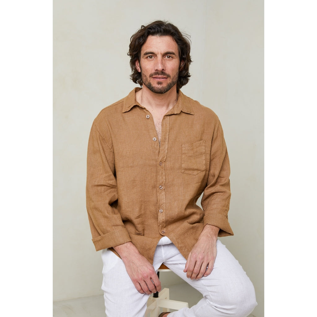 Chemise - Camel - Homme