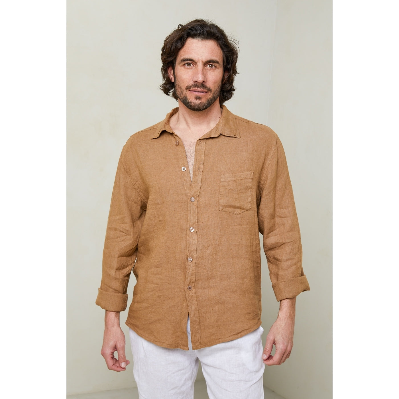 Chemise - Camel - Homme
