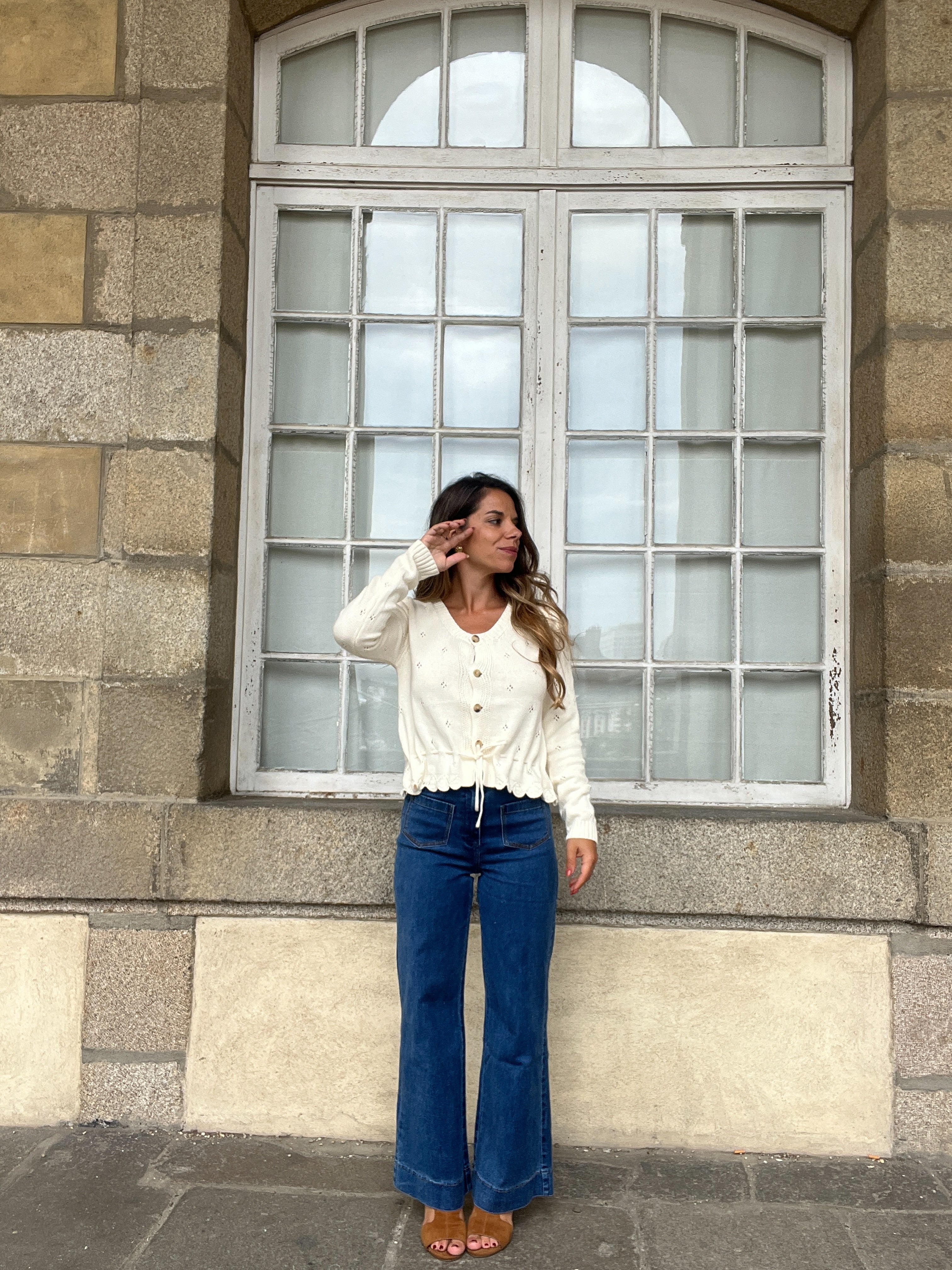 Emma Cardigan Ecru