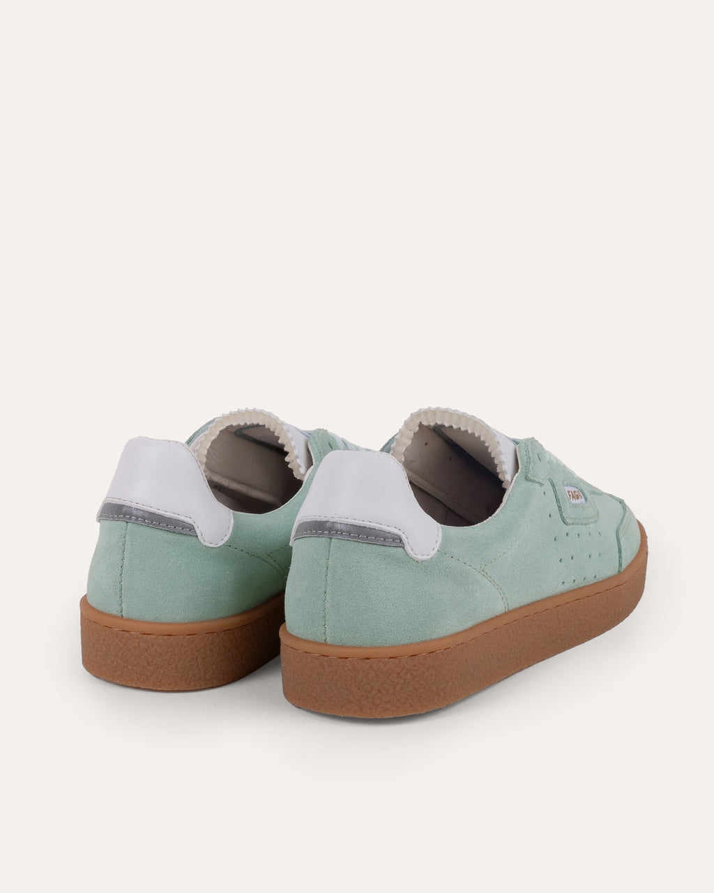 Sneakers Suède Leer Grijsblauw