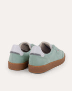 Sneakers Suède Leer Grijsblauw