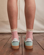 Sneakers Suède Leer Grijsblauw