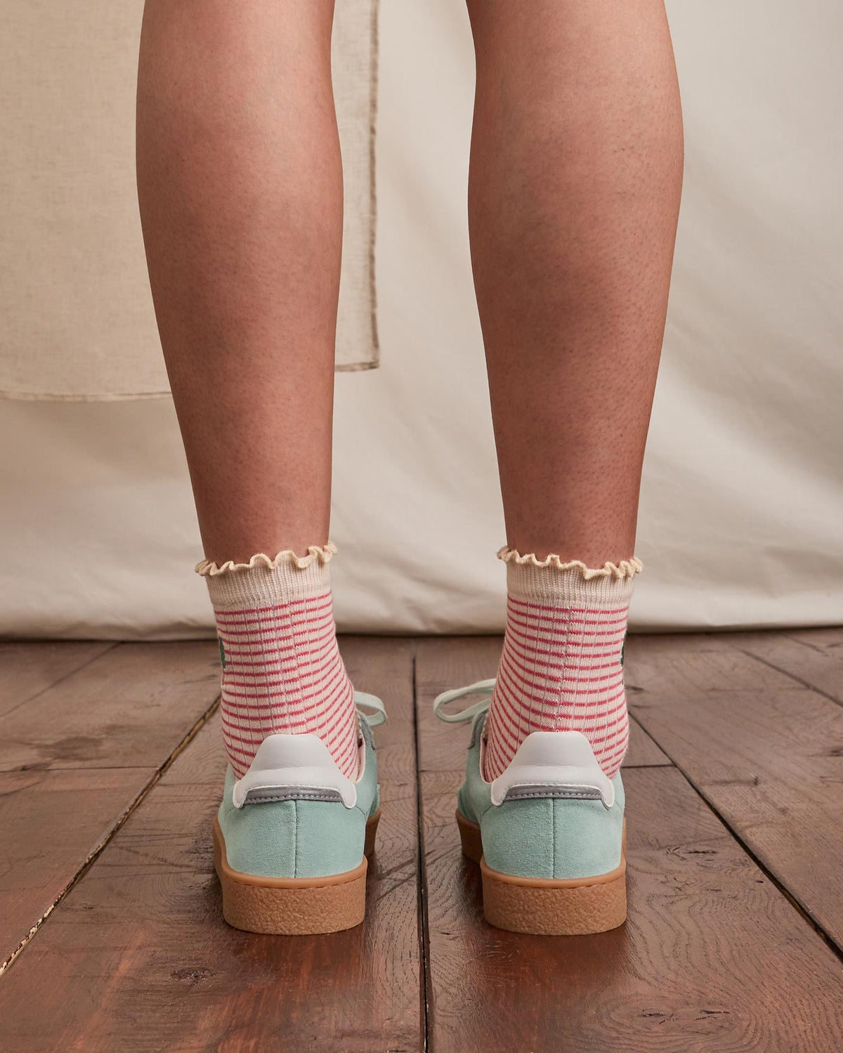 Sneakers Suède Leer Grijsblauw