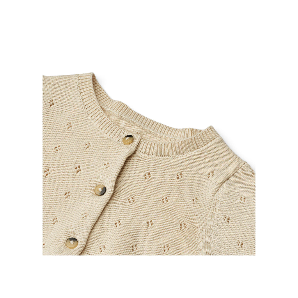 Grofgebreid vest Maia - Sandshell