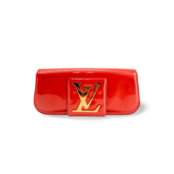 Louis Vuitton - Pochette Sobe Clutch Cuir Verni - Rouge