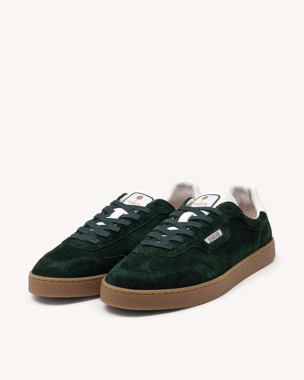 Baskets Cuir Suède Vert Foncé
