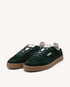 Baskets Cuir Suède Vert Foncé