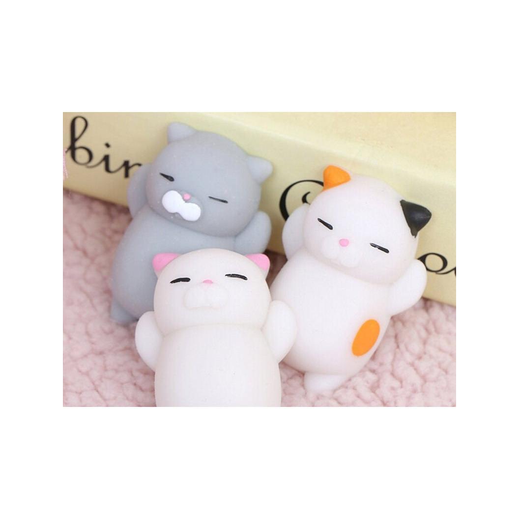 Mini Squishy Gray Cat Sleeping - Anti-Stress