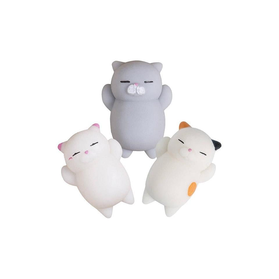 Mini Squishy Gray Cat Sleeping - Anti-Stress