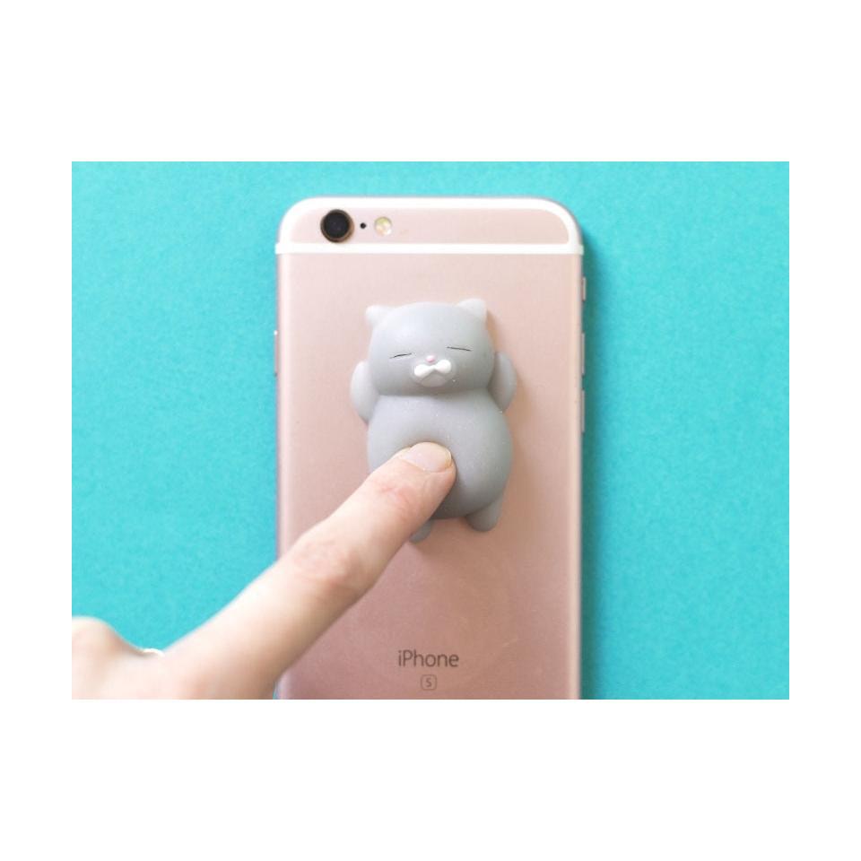 Mini Squishy Gray Cat Sleeping - Anti-Stress