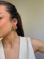 Pendientes Scherrer vintage - Criollas anchas caladas