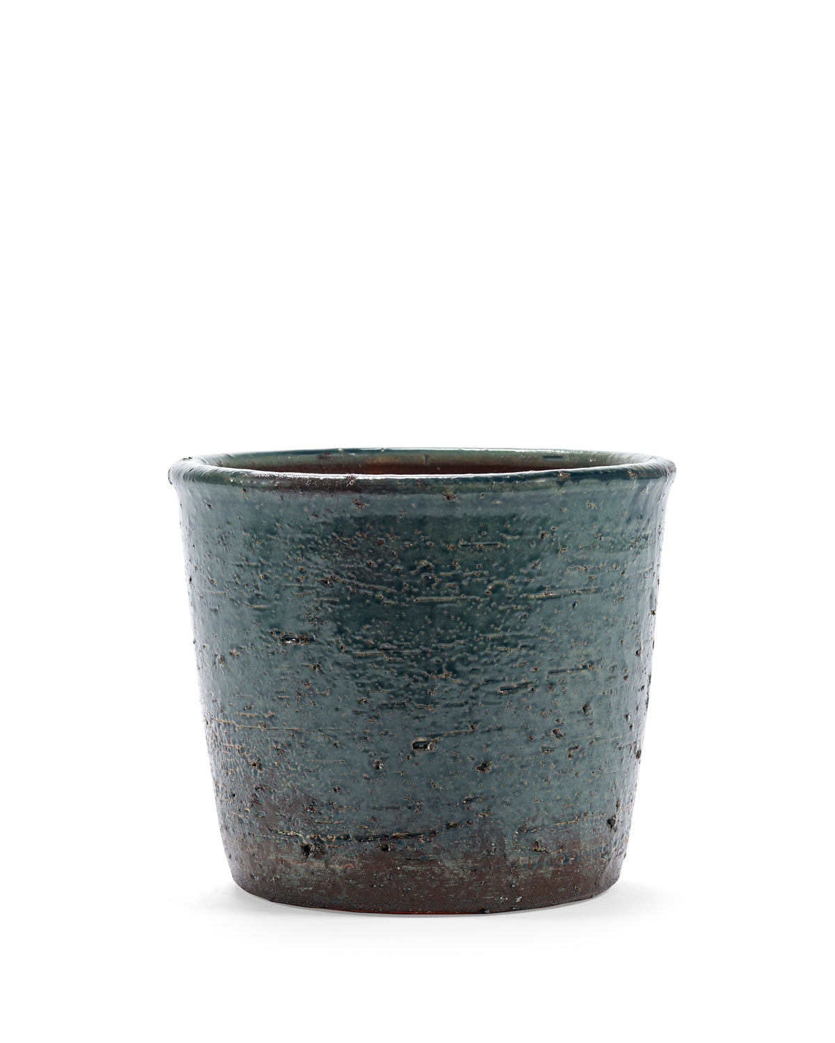 Glazed Shades - Pot De Fleurs - L - Terre Cuite - Bleu