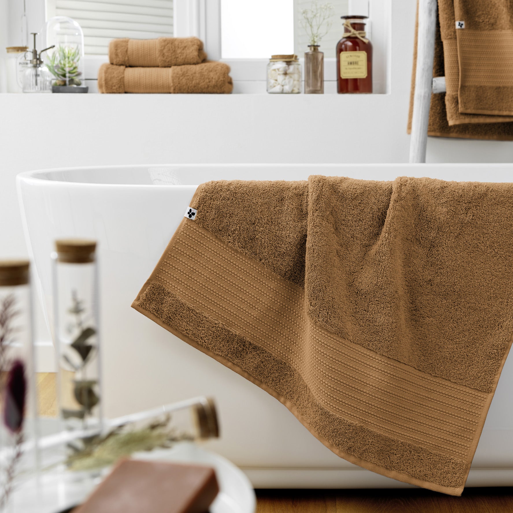 Garance - Serviette De Douche - Camel