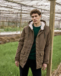 Waterdichte parka bruin