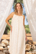 Robe Mina En Lin Tie And Dye - Naturel
