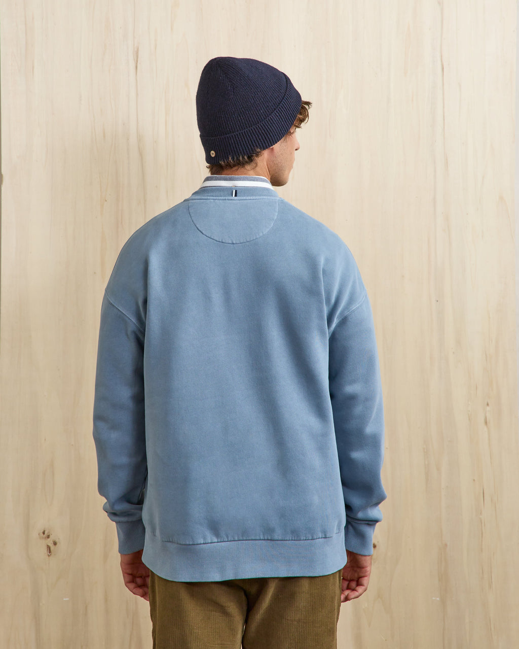 Sweat Col Rond Bleu Jean